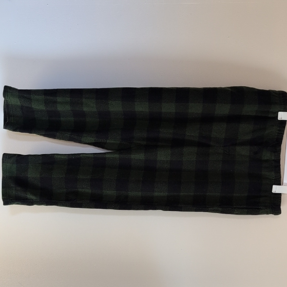 Plaid Green and Black Pants